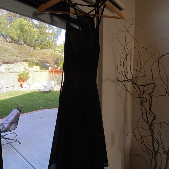 Black scrappy party/cocktail dress - Picture 2 of 6